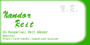 nandor reit business card